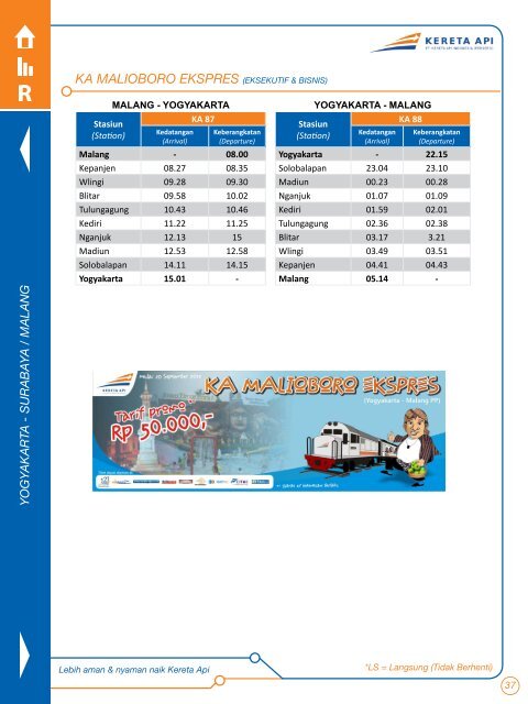 Jadwal Perjalanan Kereta Api 2013 - PT. Kereta Api Indonesia