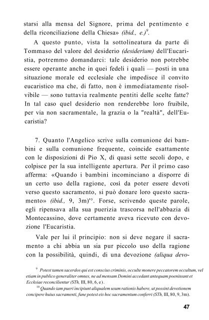 Eucaristia in san Tommaso Dottore Eucaristico. Teologia, mistica e ...