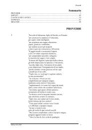 Libri sapienziali (Proverbi,Qohèlet,Cantico dei ... - Preticattolici.it