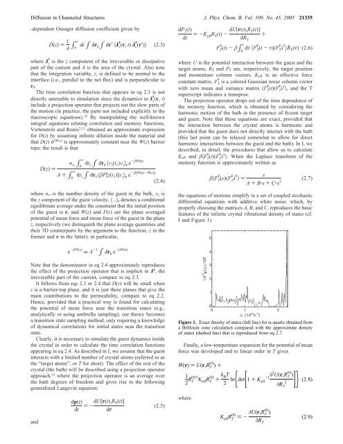 Benoit Palmieri and David Ronis, Diffusion in ... - McGill University