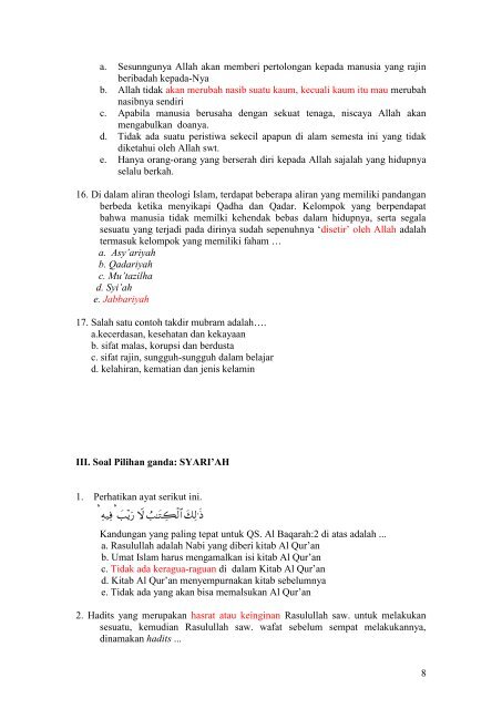 Contoh Soal Pilihan Ganda Tentang Korupsi - Contoh Soal ...