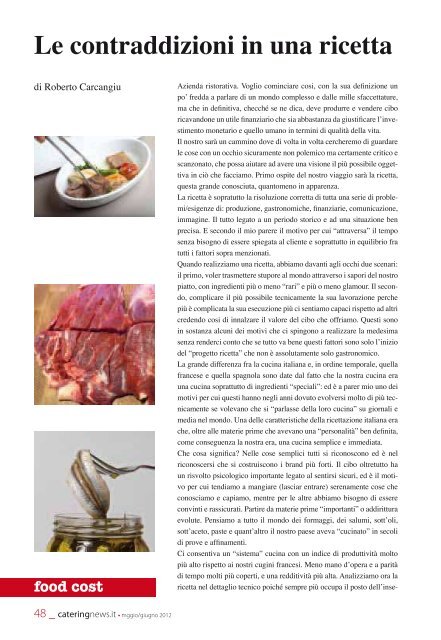 Nr 3/2012 - Maggio - Giugno - 2012 - Ristorazione e Catering