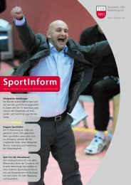 Hier kann das aktuelle SportInform zur Mitgliederversammlung 2009