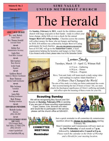 February 2011 Herald - United Methodist Church