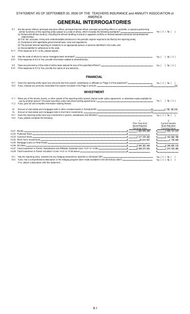 schedule db - part f - section 1 - TIAA-CREF