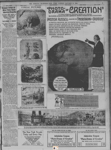 1914 Photo Drama Newspaper - Watchtower Documents