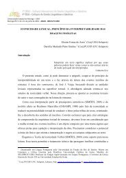 iconicidade lexical: princípio da interpretabilidade das ... - Cielli