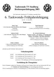 6. Taekwondo Frühjahrslehrgang - des TV-Seulberg