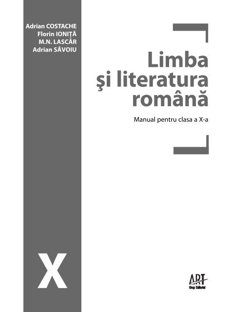 Intestines legation Thunderstorm limba şi literatura română pentru clasa a Xa