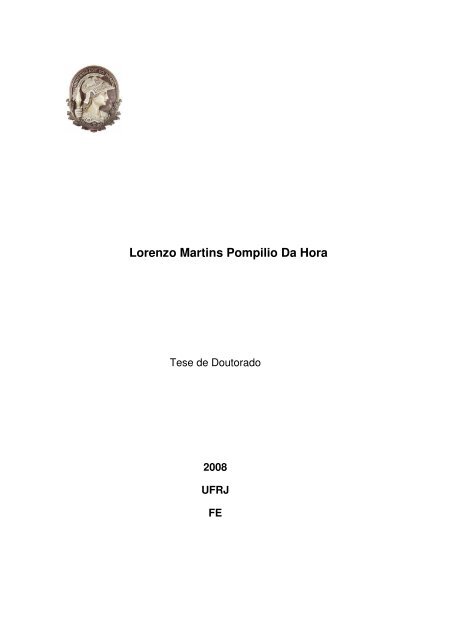 Lorenzo Martins Pompilio Da Hora - Faculdade de Educação - UFRJ