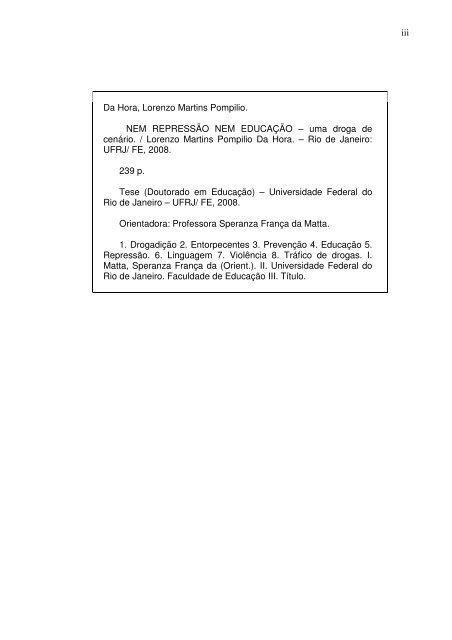 Lorenzo Martins Pompilio Da Hora - Faculdade de Educação - UFRJ