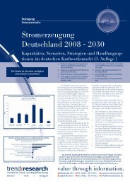 Stromerzeugung Deutschland 2008 - 2030 (3 ... - trend:research