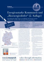 Energieautarke Kommunen und „Bioenergiedörfer ... - trend:research