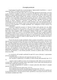 Statuto del Consiglio presbiterale diocesano - Quaderni di diritto ...