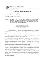 Preleva determina - Comune di Saluzzo