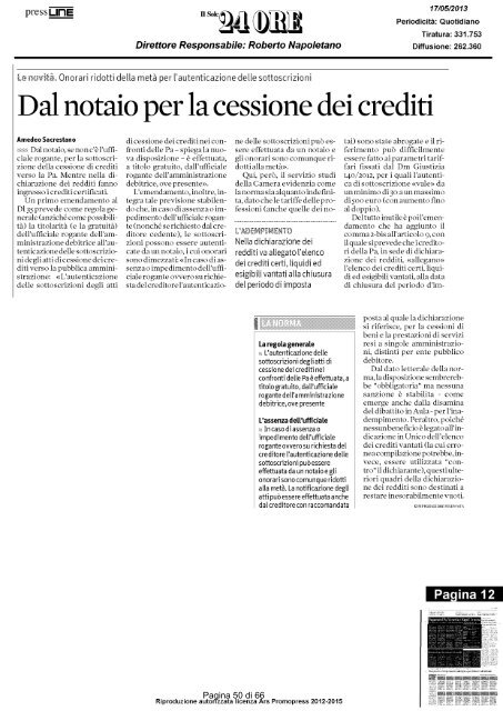 17 maggio 2013 - Rassegna Stampa - Unione dei Comuni della ...