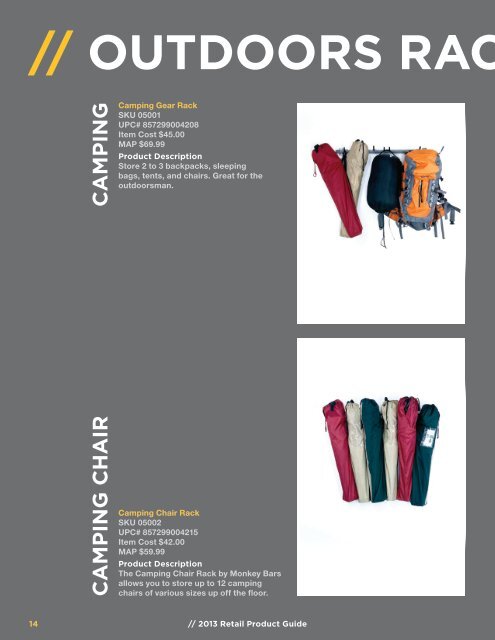 Monkey Bars 2013 Retail Product Catalog