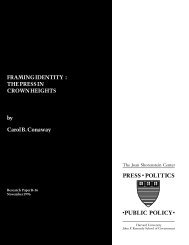 Framing Identity: The Press in Crown Heights - Joan Shorenstein ...