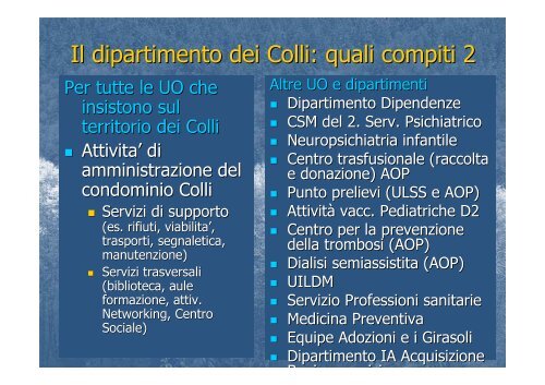 dipartimento dei Colli - Azienda ULSS 16 Padova