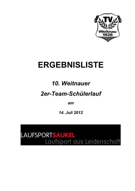Schülerlauf 2012 (PDF) - TV Weitnau eV