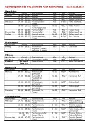 Trainingszeiten als PDF (sortiert nach Sportangebot) - TV Mainz ...