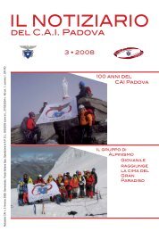 alpinismo - CAI Sezione di Padova