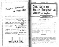 CONTENTS - Dutch Burgher Union of Ceylon