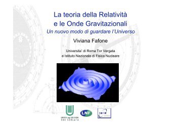 Rivelatori risonanti di onde gravitazionali - LNF