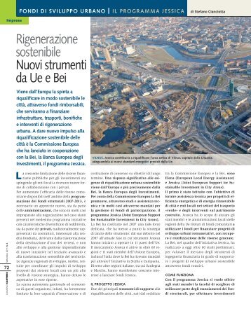 Rigenerazione urbana, il Progetto Jessica della Ue e