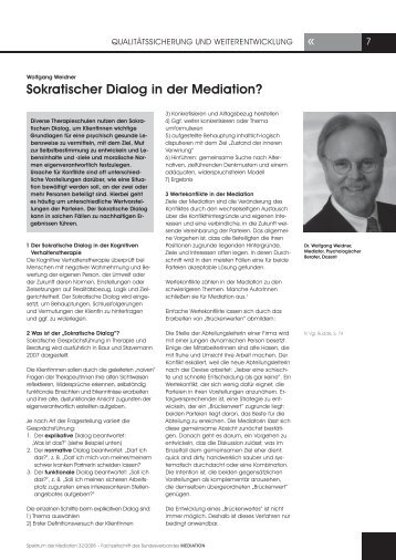 Sokratischer dialog in der Mediation? - Raupe & Schmetterling ...