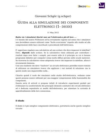 guida alla simulazione dei componenti elettronici (1 ... - ElectroYou