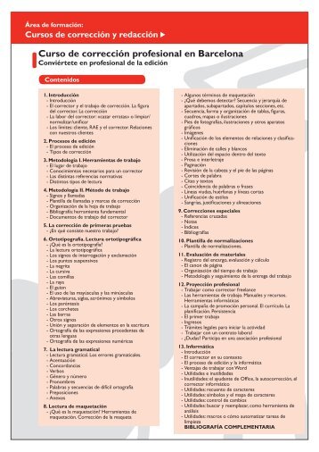 Cursos de corrección y redacción