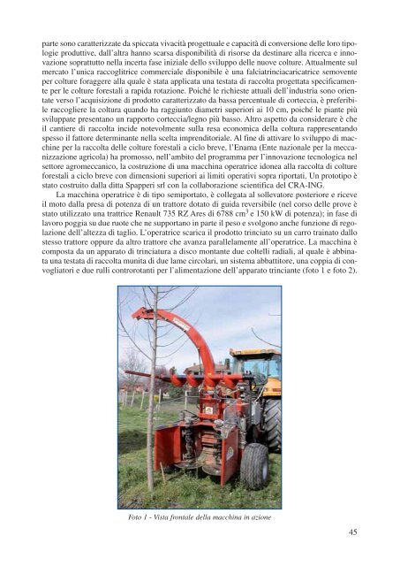 III Programma di sperimentazione di macchine agricole ... - Enama