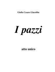 atto unico - Giulio Cesare Giacobbe