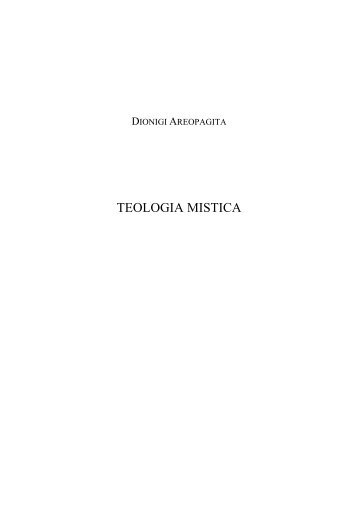 Dionigi Areopagita - Teologia mistica - La Melagrana