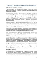 CAPÍTULO V. OBJETIVOS Y COMPETENCIAS EDUCATIVAS