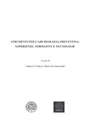 strumenti per l'archeologia preventiva: esperienze ... - Epoch