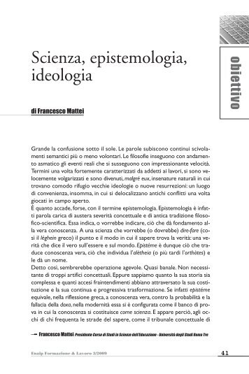 Scienza, epistemologia, ideologia - Enaip