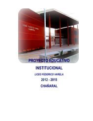 PROYECTO EDUCATIVO INSTITUCIONAL - Ministerio de Educación