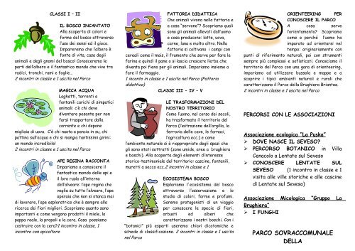 Programma Scuola Primaria Parco Brughiera Briantea