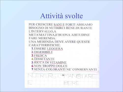 L'UA realizzata nella Scuola Primaria di Campoformido