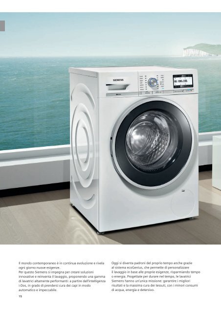 Lavatrici Siemens. - Siemens Home Appliances