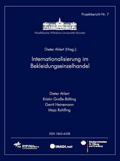 Internationalisierung im Bekleidungseinzelhandel - Universitäts ...