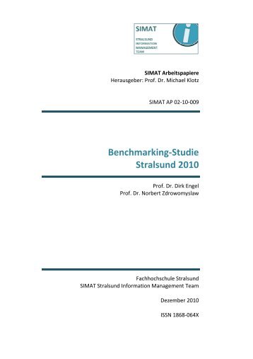 Benchmarking-Studie Stralsund 2010 - Universitäts- und ...