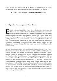 Chaos - Theorie und Finanzmarktforschung1 - Universität Zürich