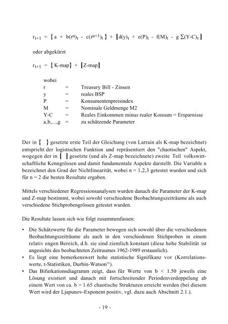 Chaos - Theorie und Finanzmarktforschung1 - Universität Zürich