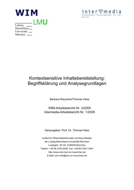 Download (PDF) - Institut für Wirtschaftsinformatik und neue Medien ...