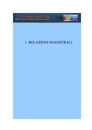 1. RELAZIONI MAGISTRALI - Convegnoat2012.it
