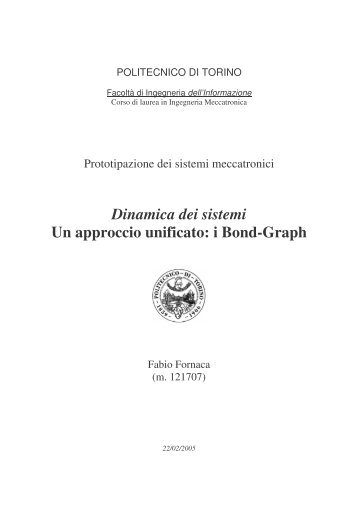 Dispensa BOND GRAPH - Alessandro Fassio