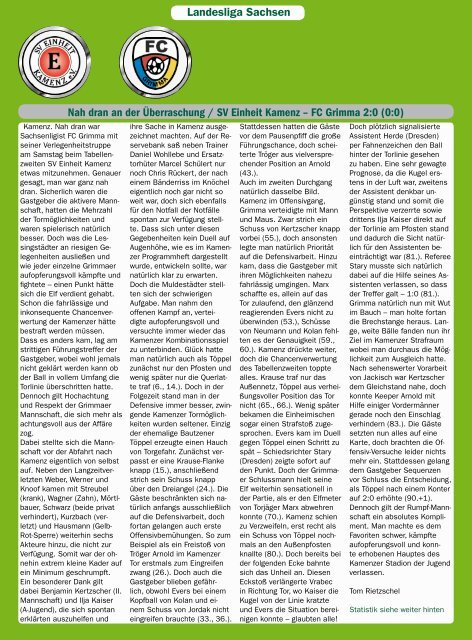 Leipziger Sportwoche - Fußball Zeitung - Ausgabe 10 vom 03.06.2013